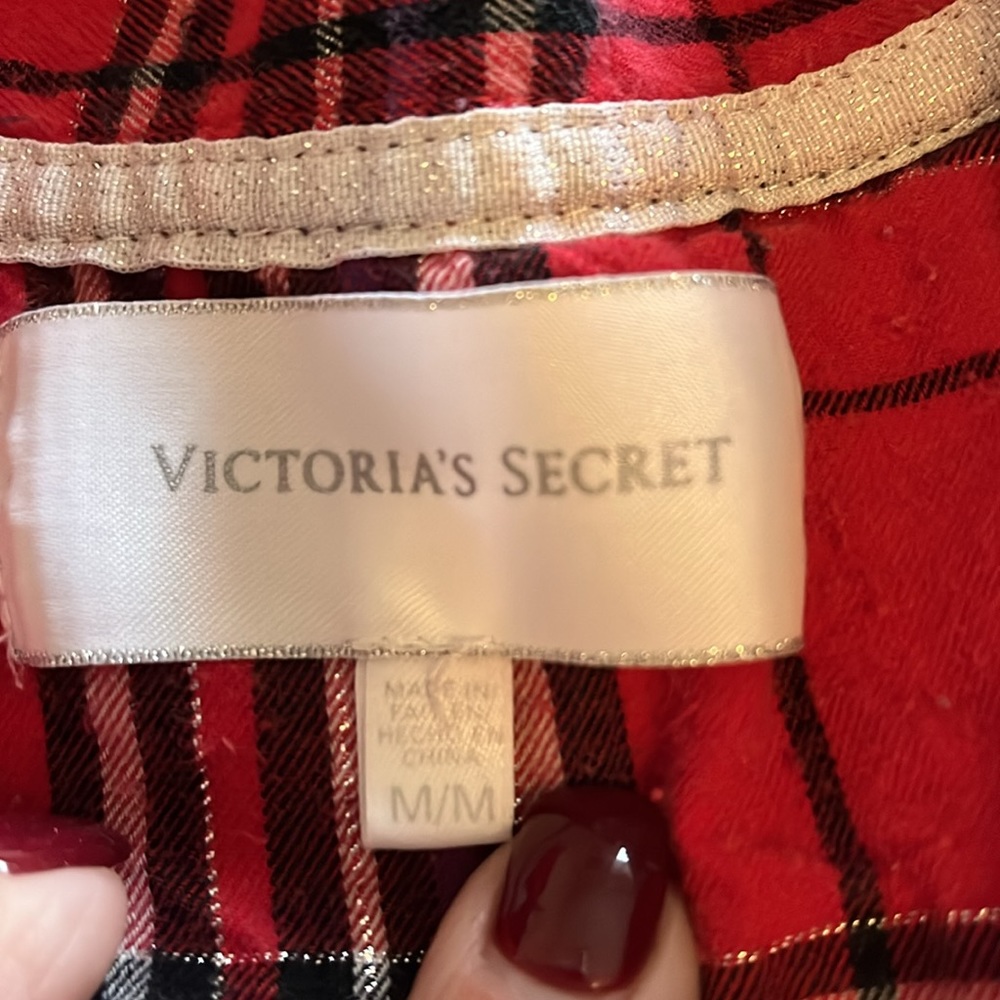 Victoria's Secret Red Plaid Pajama Set - Picture 3 of 6